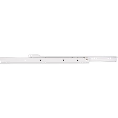 HARDWARE RESOURCES 18In. 450 Mm Std Duty Cream White Self-Closing 3/4 Extnsn Side Mount Epoxy Slide, Split Slides 5045-R